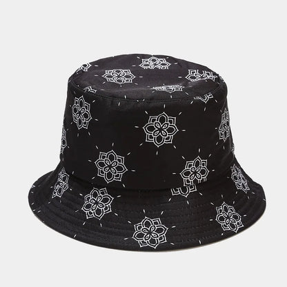 Fashion Plant Printing Pattern Fisherman Hat Spring and Summer