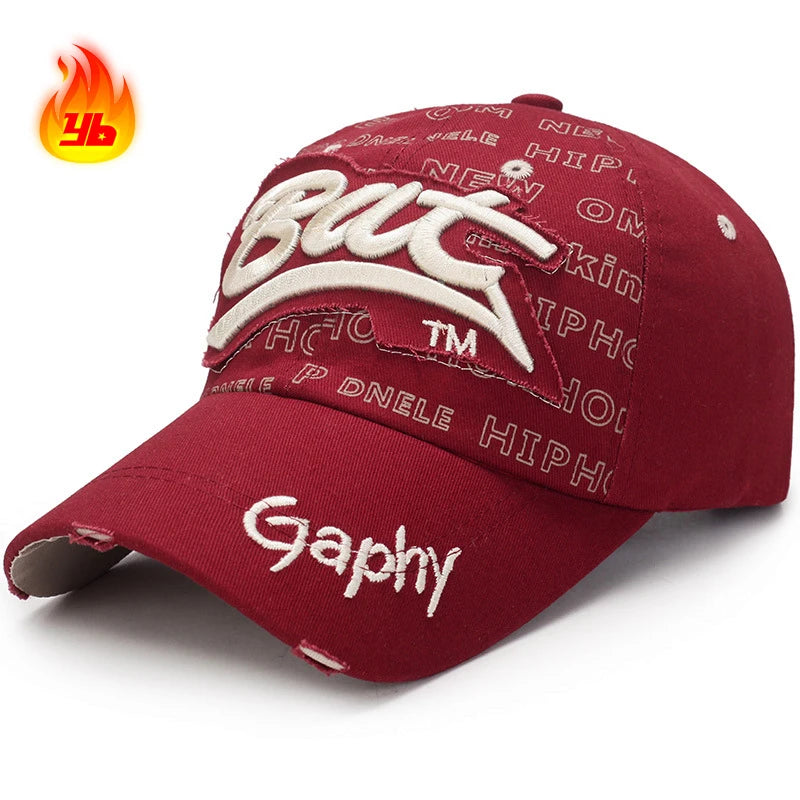 Fashion Unisex Outdoor Sport Baseball Cap One Size Suitable for Men Women 3D Embroidery Patch Print