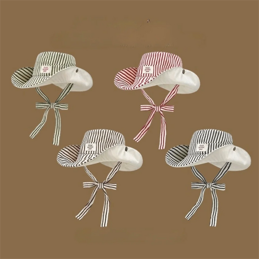 Retro Wide Brim Reversible Bucket Hat