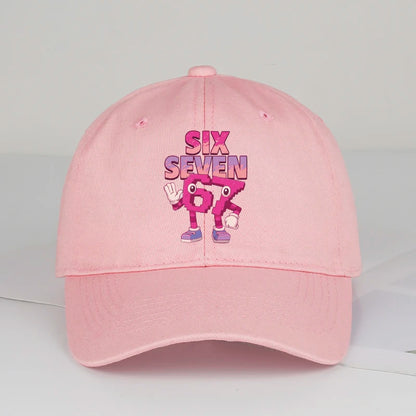 Cartoon 67 Six Seven Print Baseball Cap