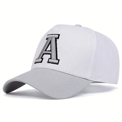 Unisex Stereoscopic A Letter Embroidery Baseball Caps Spring and Autumn