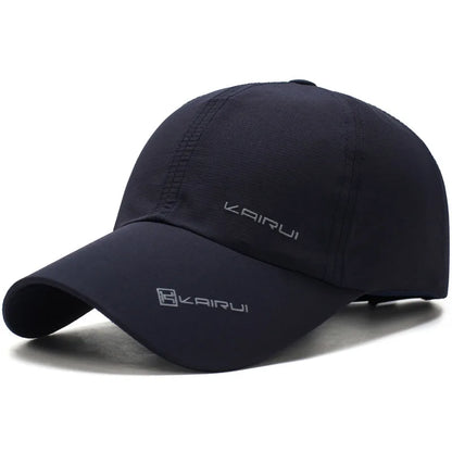 Solid Sports Baseball Cap, Sun Protection Quick Drying