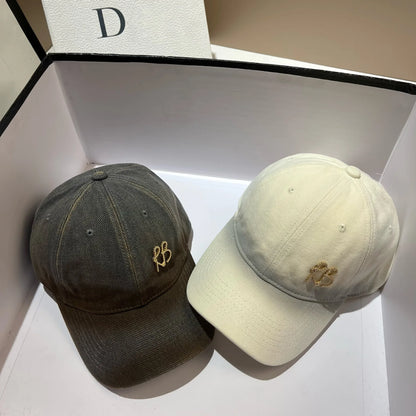 Luxury Metal Letter RB Baseball Cap Men Women