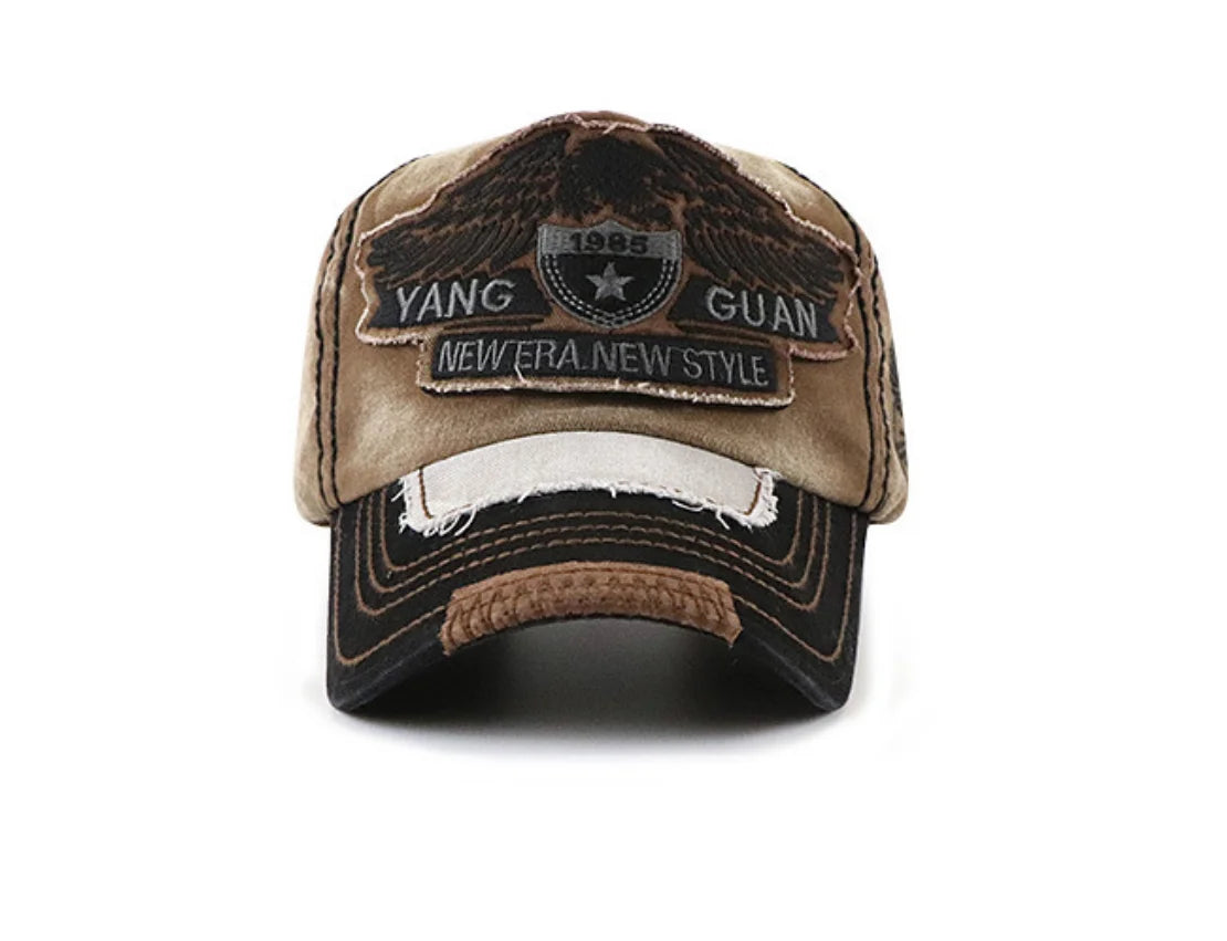 Vintage Washed Embroidered Baseball Cap Fashion Hat for Men And Women