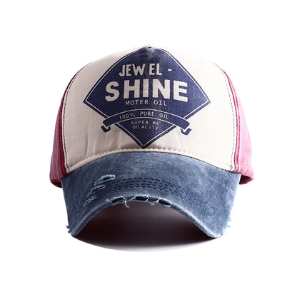 High Quality Vintage Letter Print Baseball Cap Men Women