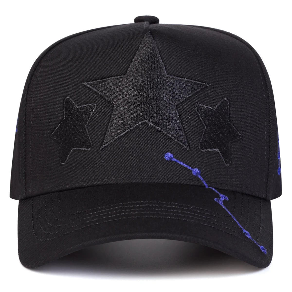 Unisex Star Embroidery Baseball Caps Spring Autumn Sports Cap