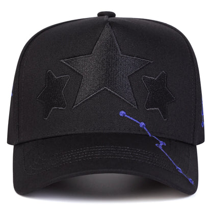Unisex Star Embroidery Baseball Caps Spring Autumn Sports Cap