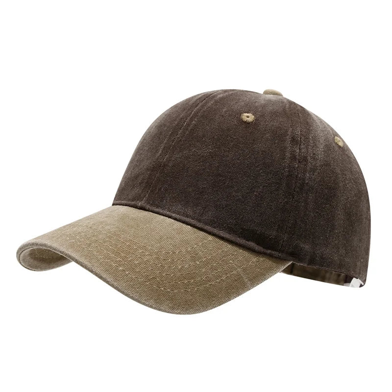 Unisex Versatile Color-Matched Washed Baseball Hat