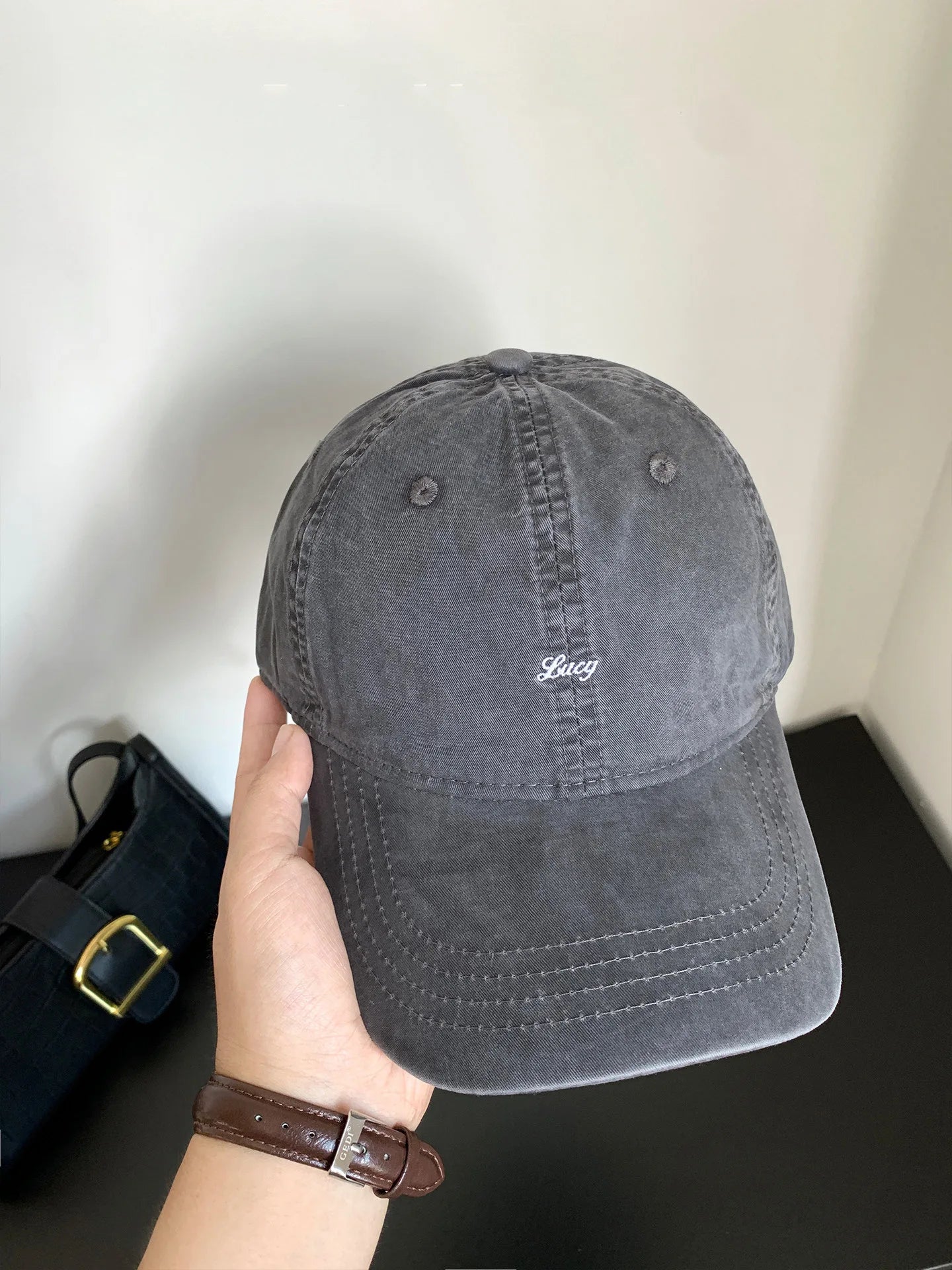 Retro Cotton Baseball Caps Spring Summer Letter Embroidery Sun Hats For Men & Women