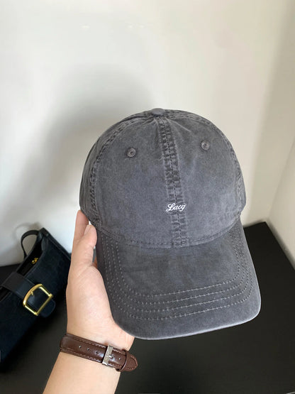 Retro Cotton Baseball Caps Spring Summer Letter Embroidery Sun Hats For Men & Women