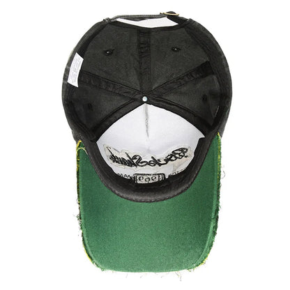 New Retro Old Caps For Men Embroidered Letter Baseball 1969 Edged Caps