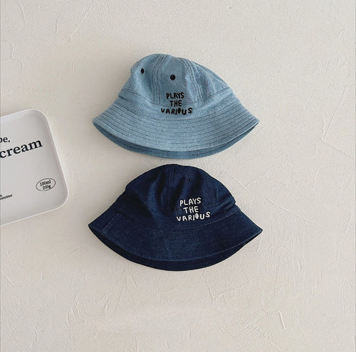 2026 Casual Style Unisex Kids Denim Bucket Hat