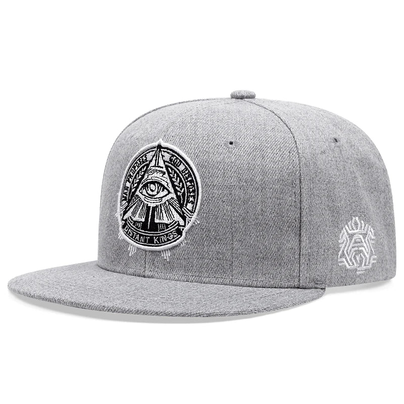 Eye of God Flat Edge Hat Mesh Hat Fashion Men's Street HipHop Hat Women's