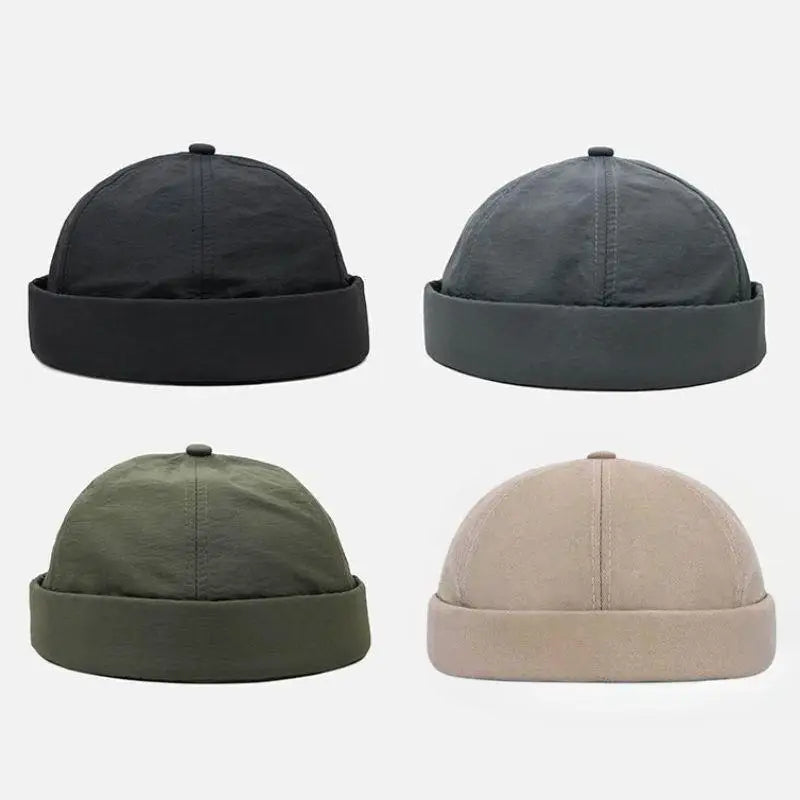 Quick Dry Brimless Hat Lightweight Daily Beanie Mesh Beanie Docker Cap