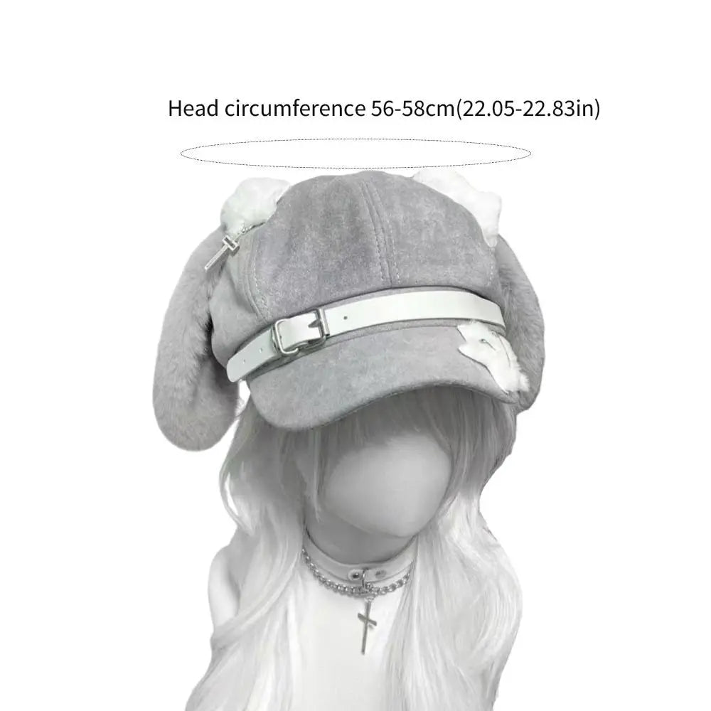 Japanese Style Sweet Style Women's Berets Dog Eared Winter