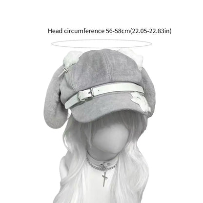 Japanese Style Sweet Style Women's Berets Dog Eared Winter