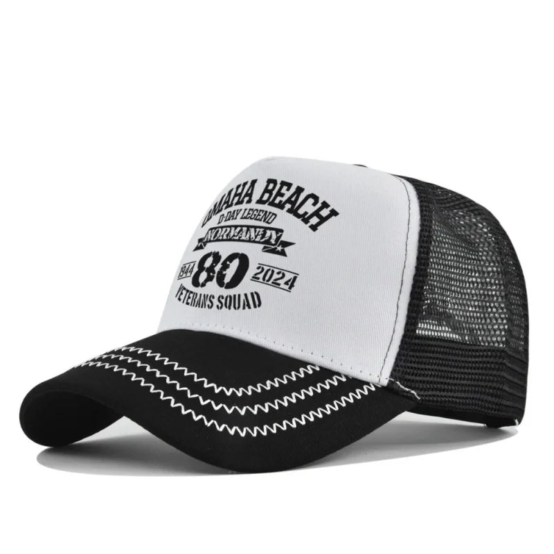 Spring Summer Printed Mesh Breathable Baseball Cap