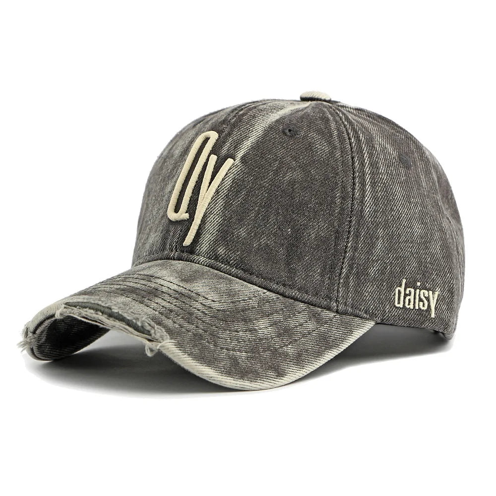Korean Fashion Washed Denim Baseball Cap Soft Top