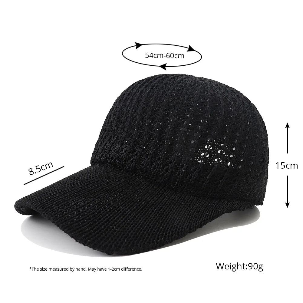 2025 New Summer Breathable Mesh Baseball Cap Snapback Hat