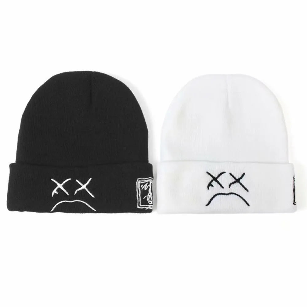 New Rotundity Knitted Hat Knitting Acrylic Fiber Hip-Hop Style Hat