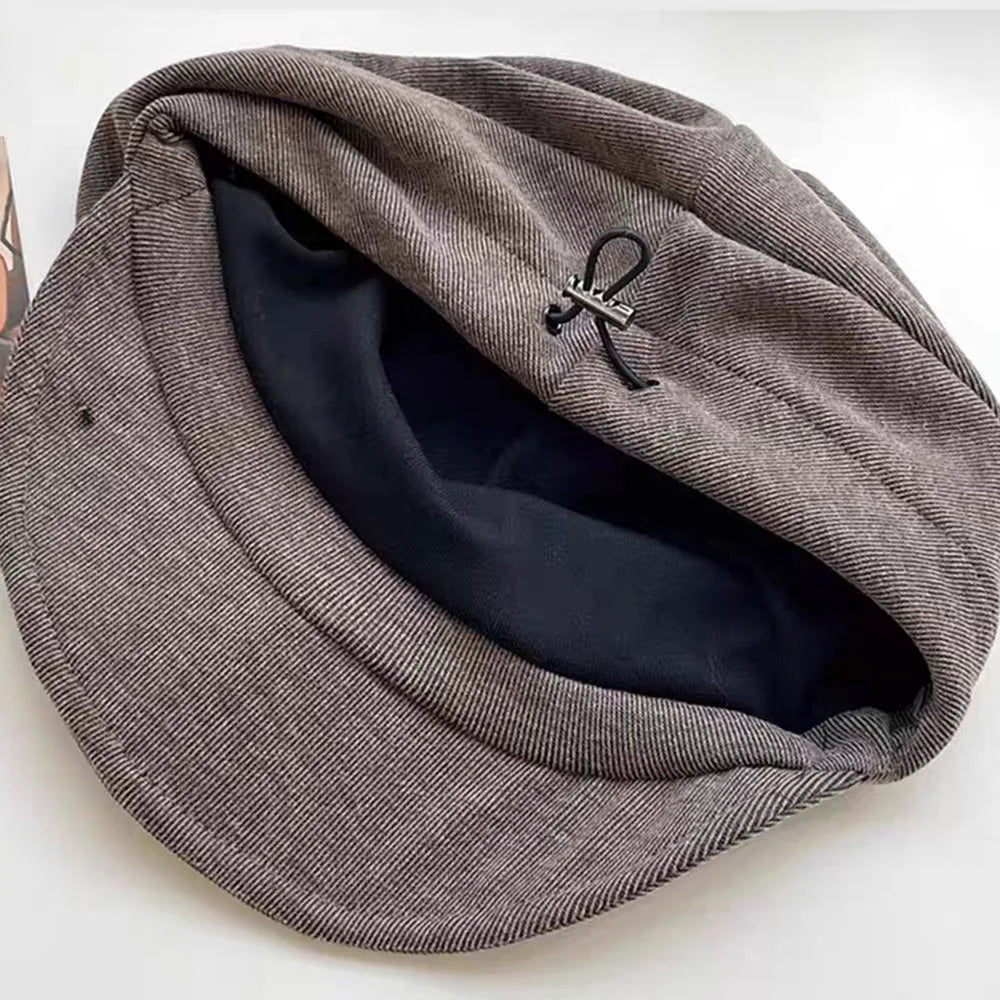 Solid Color Elegant Artist Beret For Women Autumn Winter Warm Cold