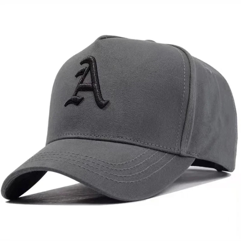 Unisex A Letter Embroidery Baseball Caps Spring and Autumn Outdoor Adjustable Casual Hats Sunscreen Hat