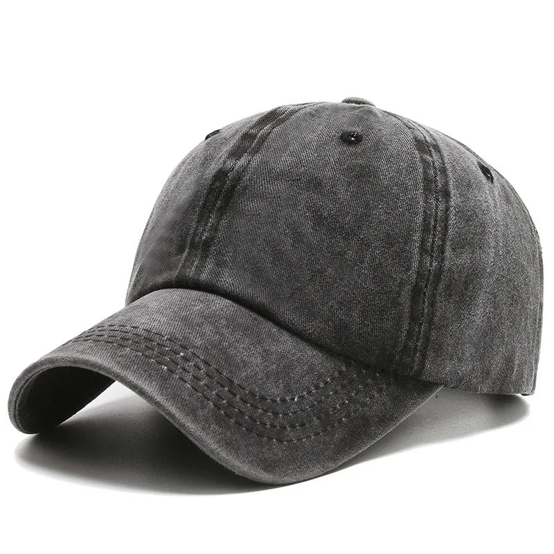 Baseball Caps Washed Cotton Women Men's Cap