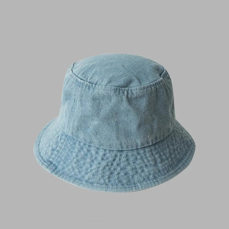 Retro Washed Cowboy Bucket Hat Women Men