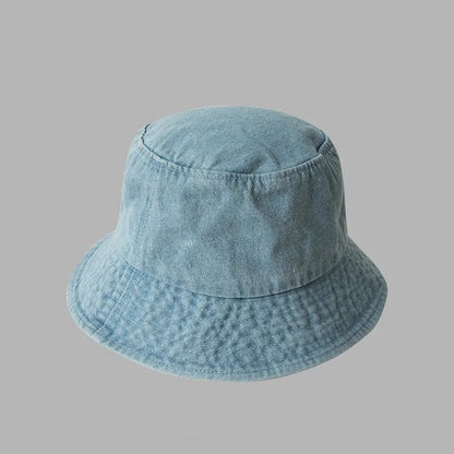 Retro Washed Cowboy Bucket Hat Women Men