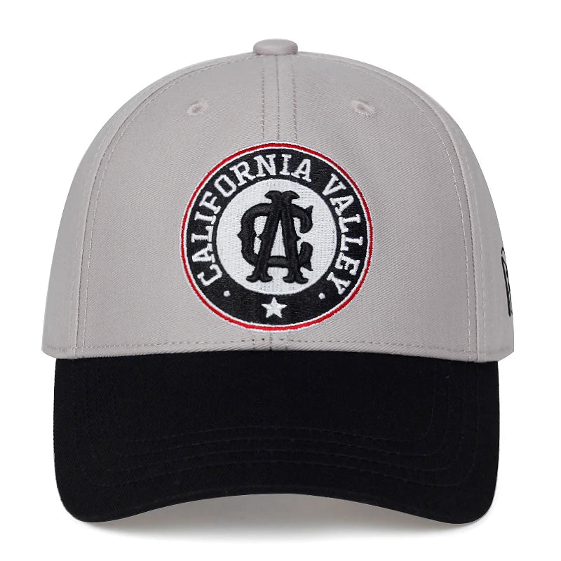 Cotton Baseball Cap California Letter Embroidered Women