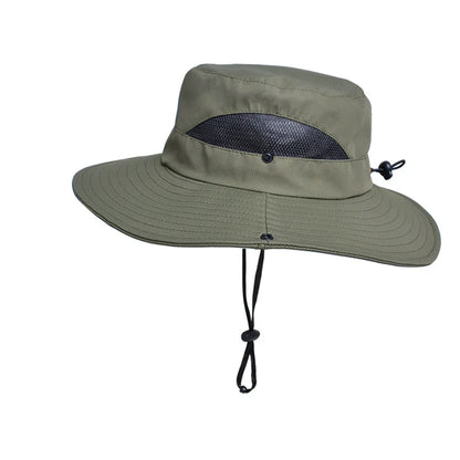 Autumn Summer UV Protection Sun Hats For Women Men Breathable Mesh Fisherman Caps