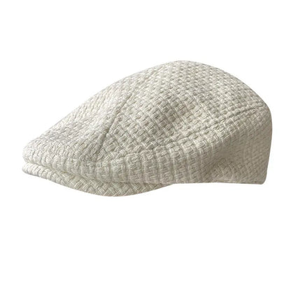 Big Size Summer Linen Solid Newsboy Caps