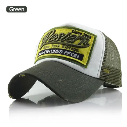 Streetwear Letter Embroidery Mesh Dad Baseball Cap Fashion Snapback