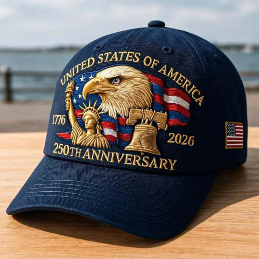 250 Years Of Freedom Baseball Cap USA 1776-2026 Anniversary Hat