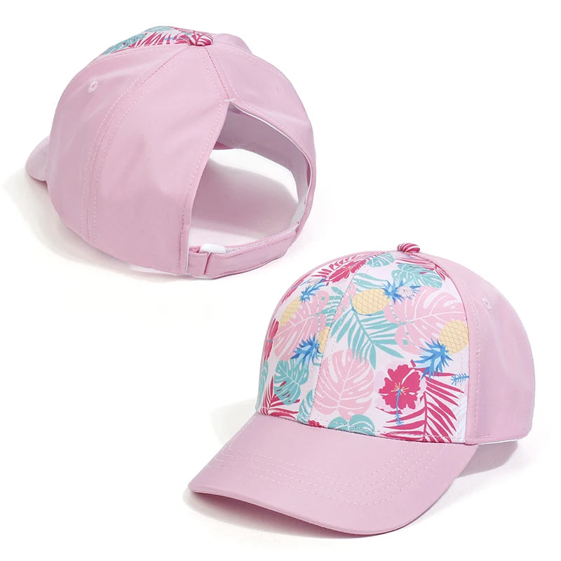Fashion High Ponytail Kids Boy Hat Sun Hats Baseball Caps Baby Children Peaked Caps Hat