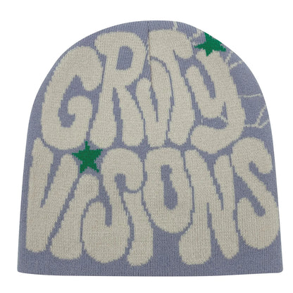 Unisex Knitted Hats Trendy Letter Pattern Popular Hip-Hop Hats
