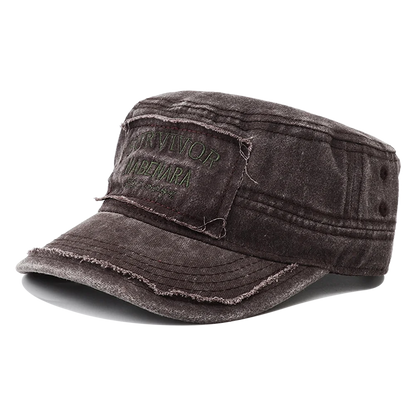 2026 New Embroidery Military Flat Top Hat