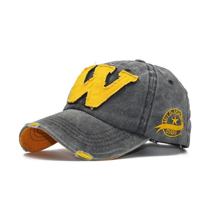 W Letter Baseball Cap Fashion Outdoor Sun Visors