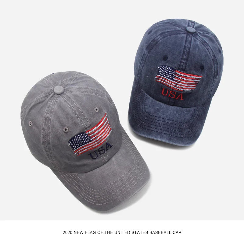 Fashionable American Flag Pattern Curved Brim Baseball Cap