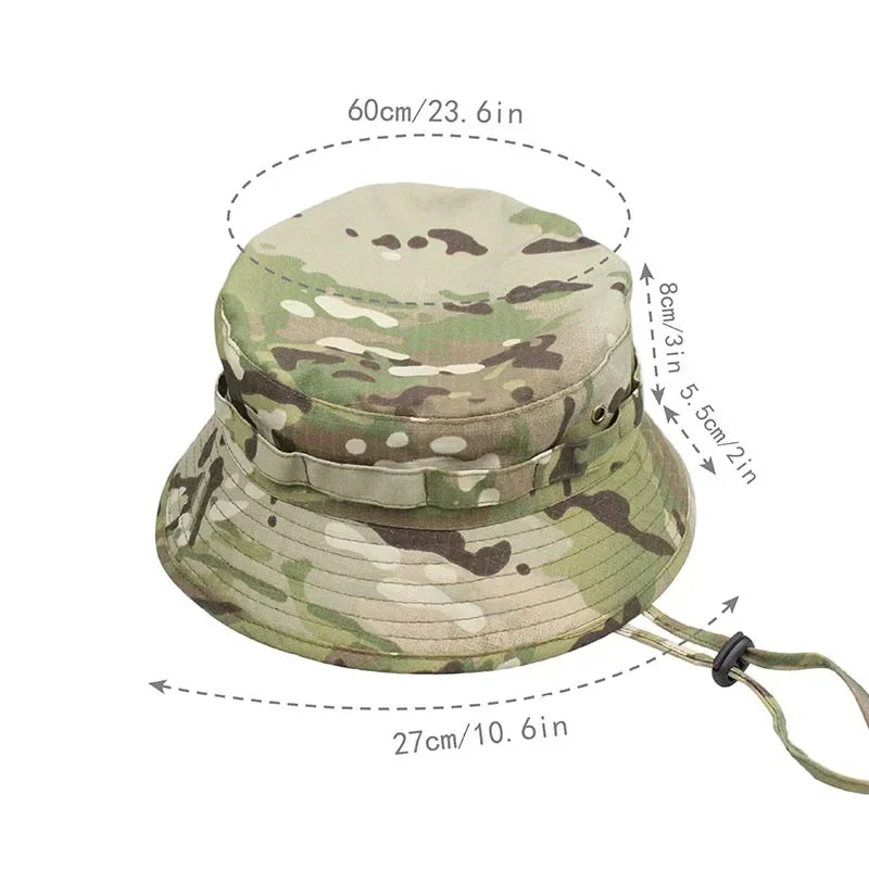 Tactical Camouflage Boonie Hat Multicam Men Sports Hunting Cap