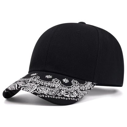 2025 Fashion New Flat Edge Hat Cashew Flower Hat