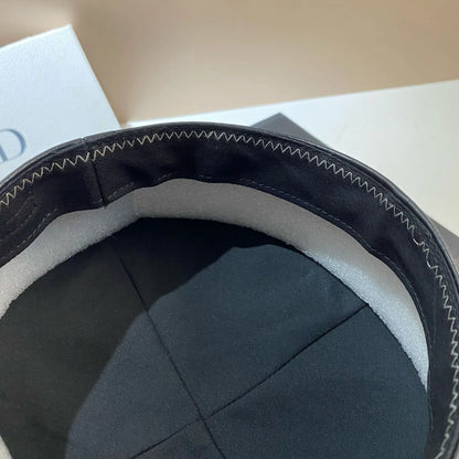 PU Leather Beret Caps Women Fashion Artist Painter Hat Female Berets