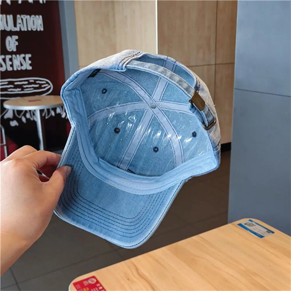 New Denim Washed Baseball Cap Vintage Outdoor
