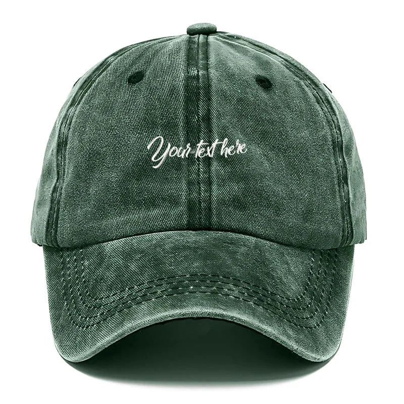 Washed Cotton Baseball Cap Men Women Personalized Fashion Sun Hats