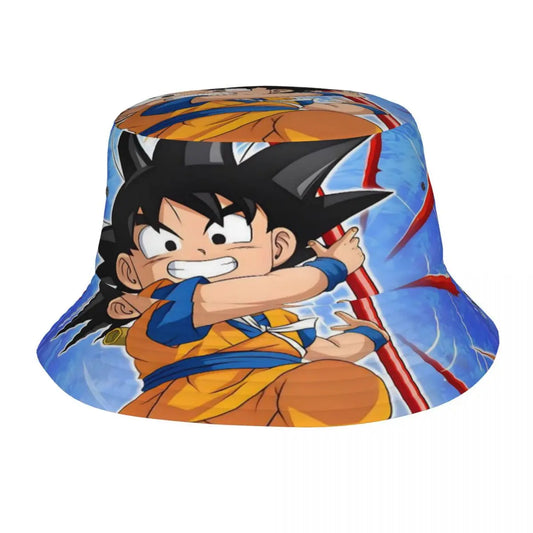 Dragon Ball Bucket Hat for Men Women Beach Goku Anime Sun Hat