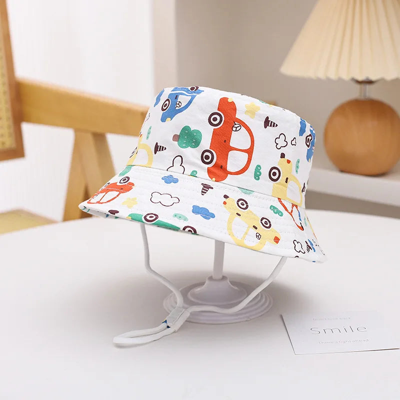 Children Panama Hat Spring Summer Baby Fisherman Hat For Boys Girls Bucket Hats