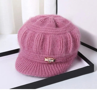 Knitted Knitted Hat Fashion Ear Guard Keep Warm Peaked Cap