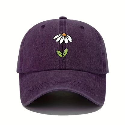 Floral Printed Baseball Cap Men's and Women's All Season