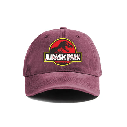 Jurassic Park Baseball Cap Distressed Hats Cap Dinosaur Men