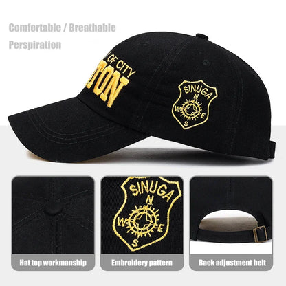 Soft Top Sports Baseball Cap Cotton 3D Embroidery Unisex Tennis Hat Dad Cap